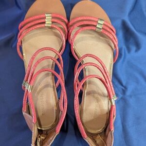 Montego Bay Club Red Multi-Strap Sandals